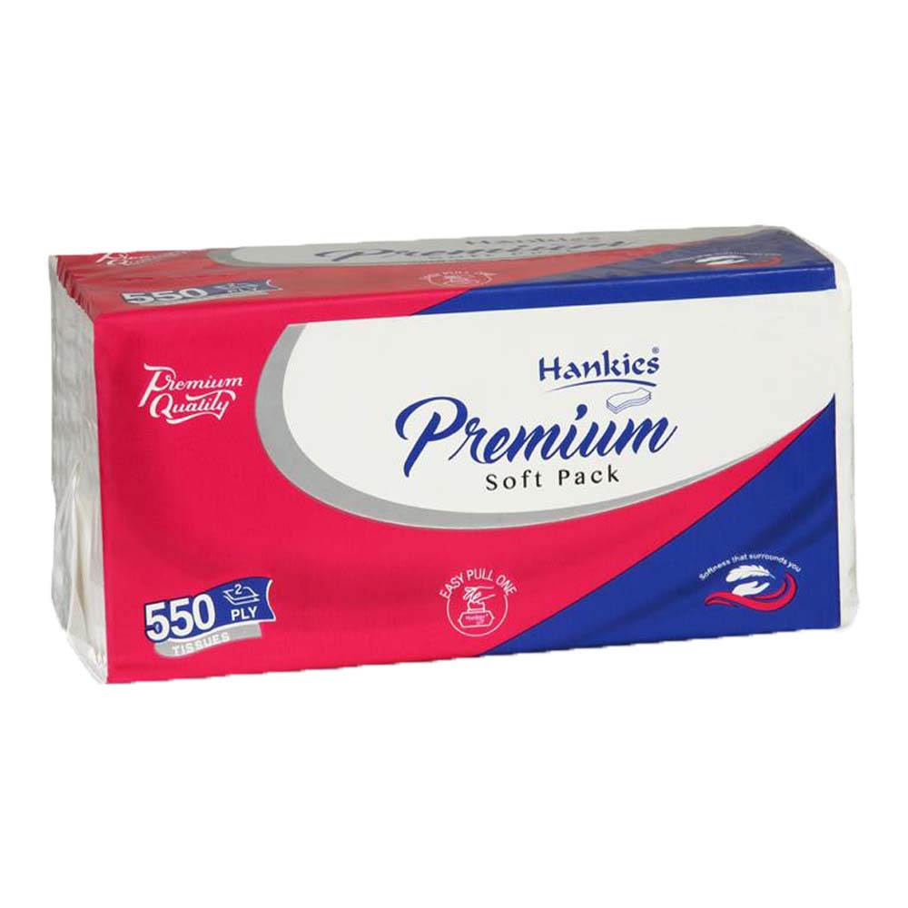 Hankies Premium Tissues 550 Tissues 2 ply