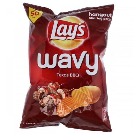 Lays Wavy Texus BBQ Rs.50