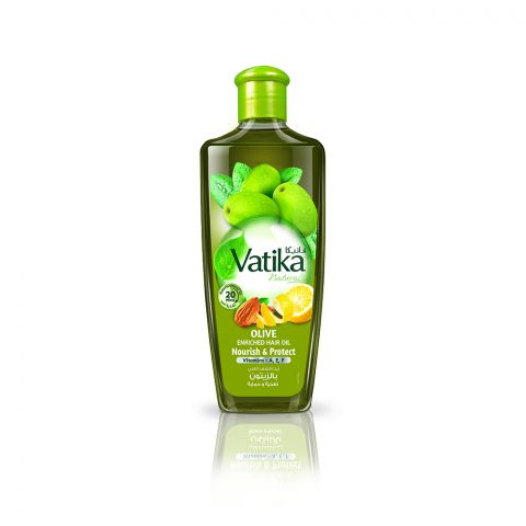 Dabur Vatika Olive Nourish &amp; Protect Enriched Hair Oil, 100ml