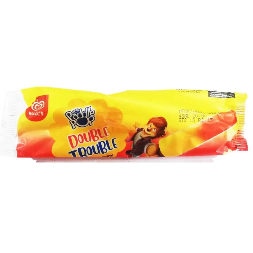 Walls Double Trouble Strawberry &amp; Pineapple 45ml