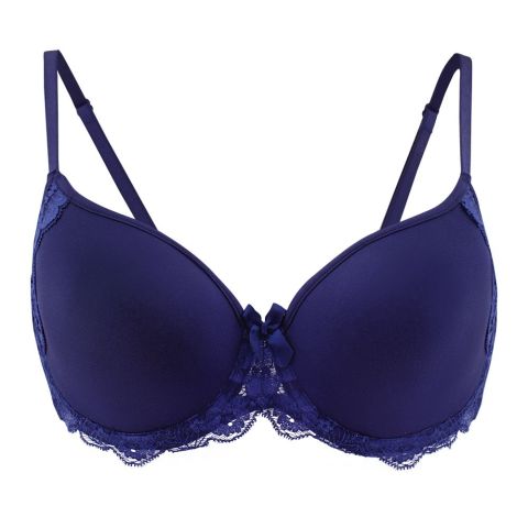 BLS Spacer Breathable Wired and Light Padded Bra, Blue, 180-208