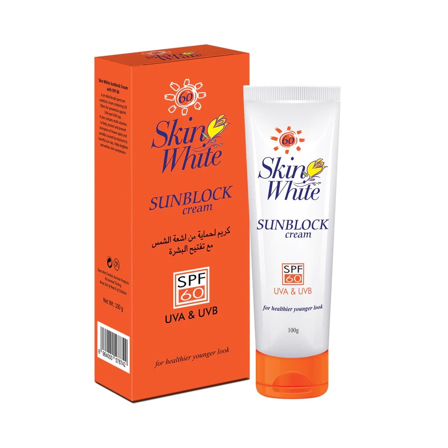 Skin White Sunblock Cream SPF 60, 100 gm
