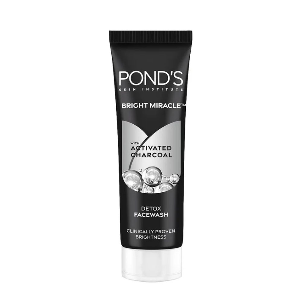 Pond's Bright Miracle With Activated Charcoal Face Wash - 50g