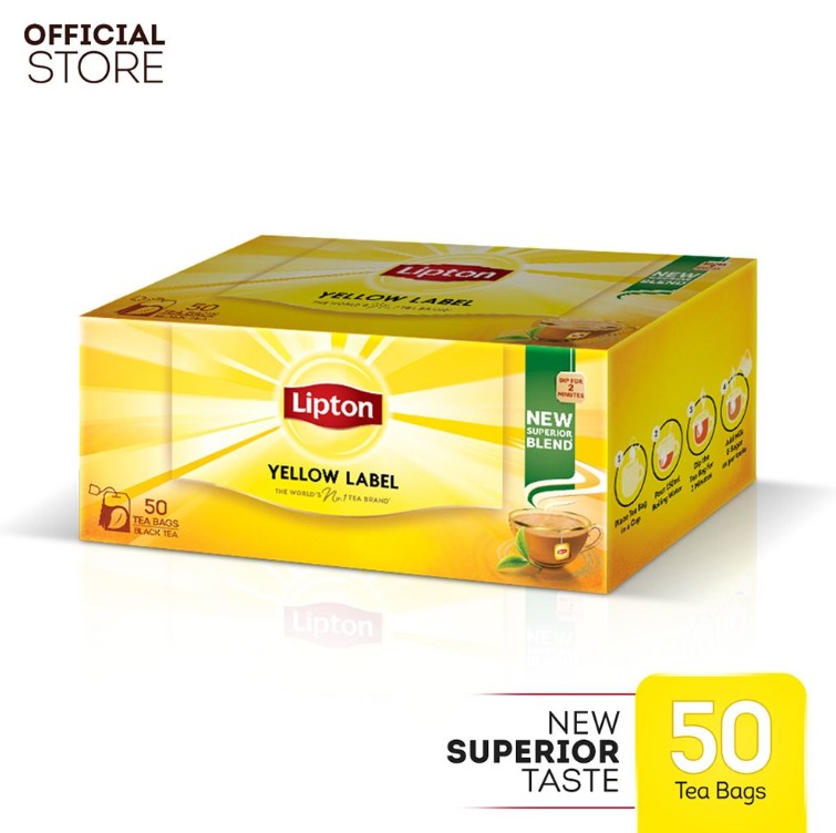 Lipton Yellow Label Black Tea 50 Bags
