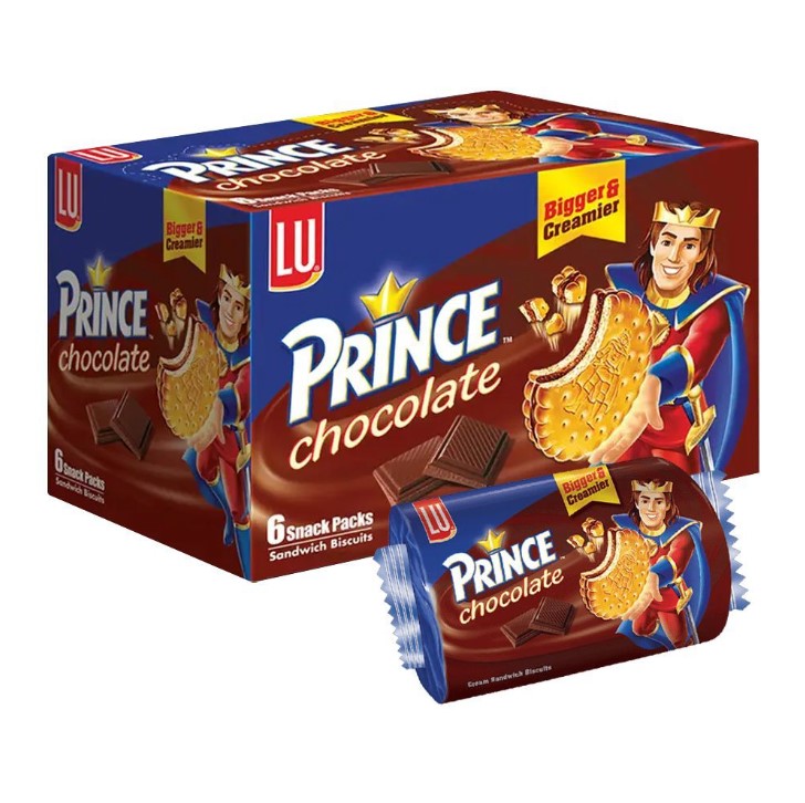 LU Prince Chocolate Sandwich Biscuits – 6 Snack Packs