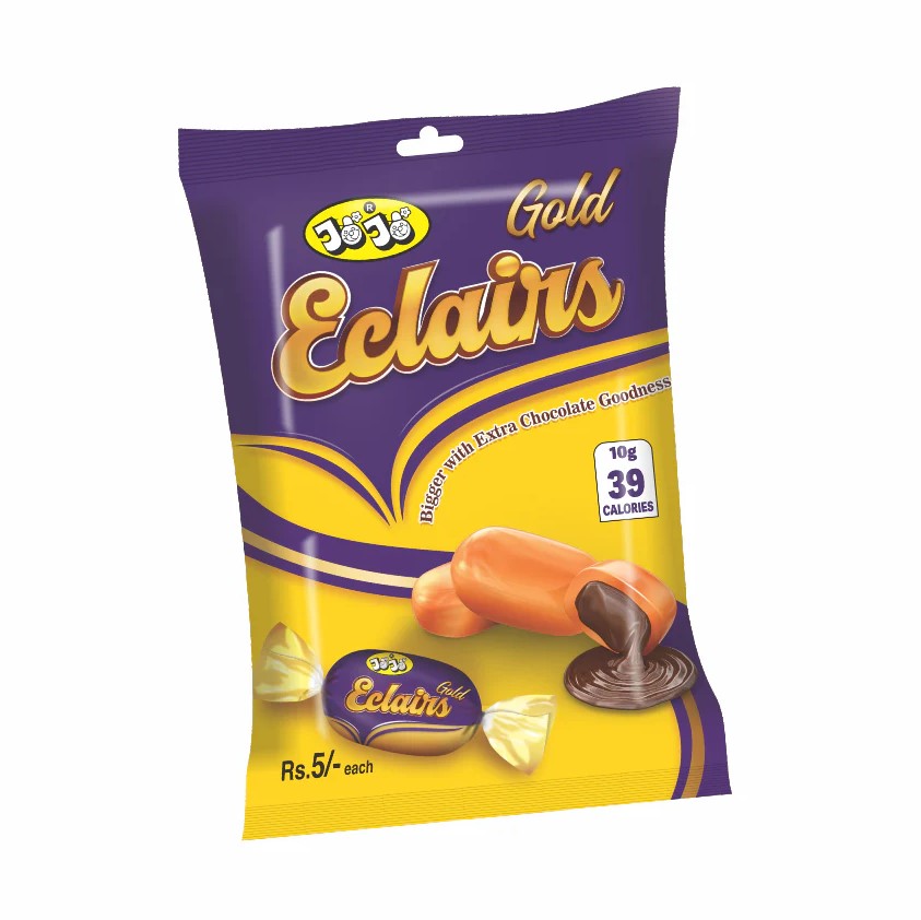 JoJo Éclair Gold Toffee – 45 Pieces Bag