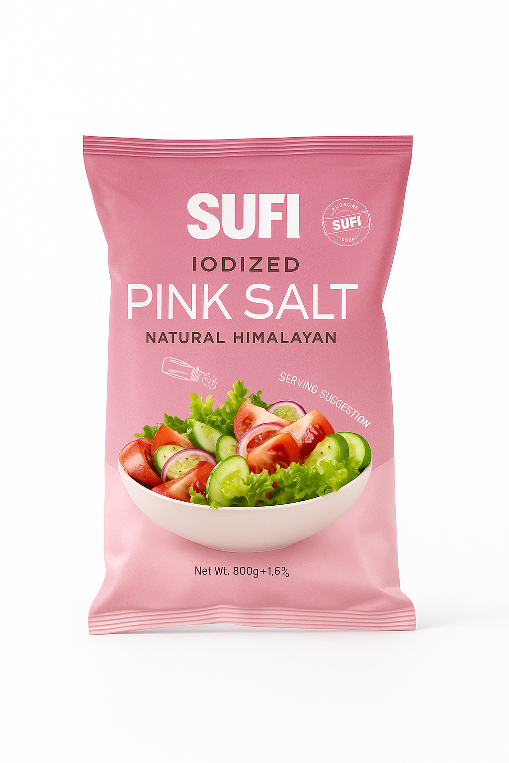 Sufi Iodized Pink Salt – 800g