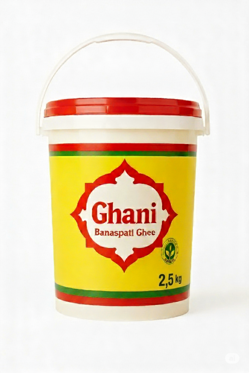 Ghani Banaspati Ghee – 2.5Kg Bucket