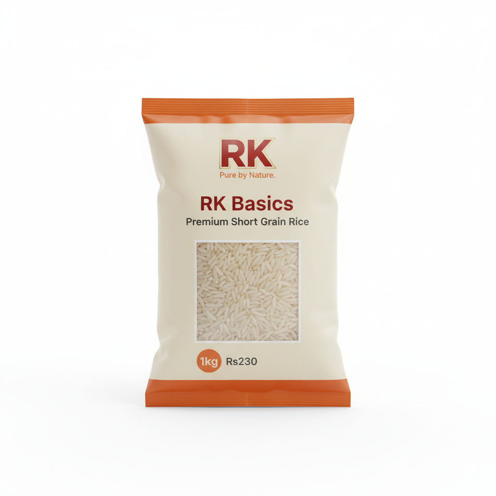 RK B1 Steam Short Grain Rice – 1kg