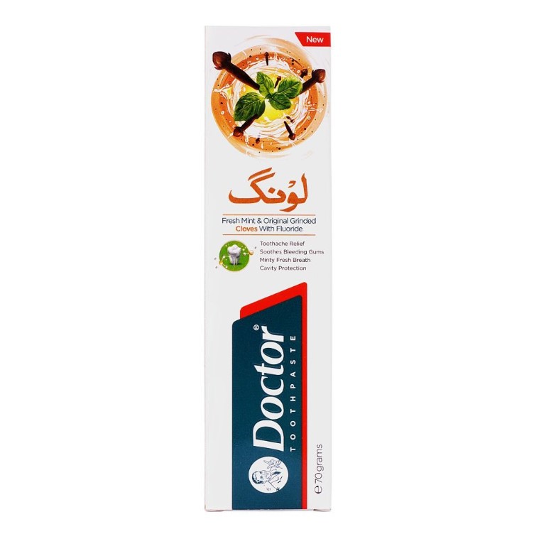 Doctor Fresh Mint &amp; Original Grinded Cloves Fluoride Toothpaste, 70g