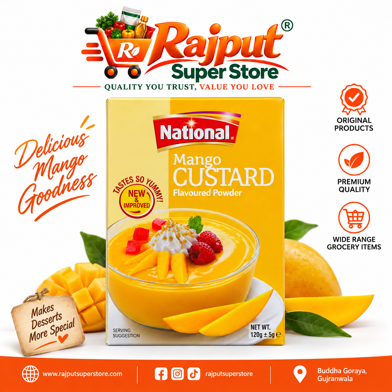 National Mango Custard – 275g
