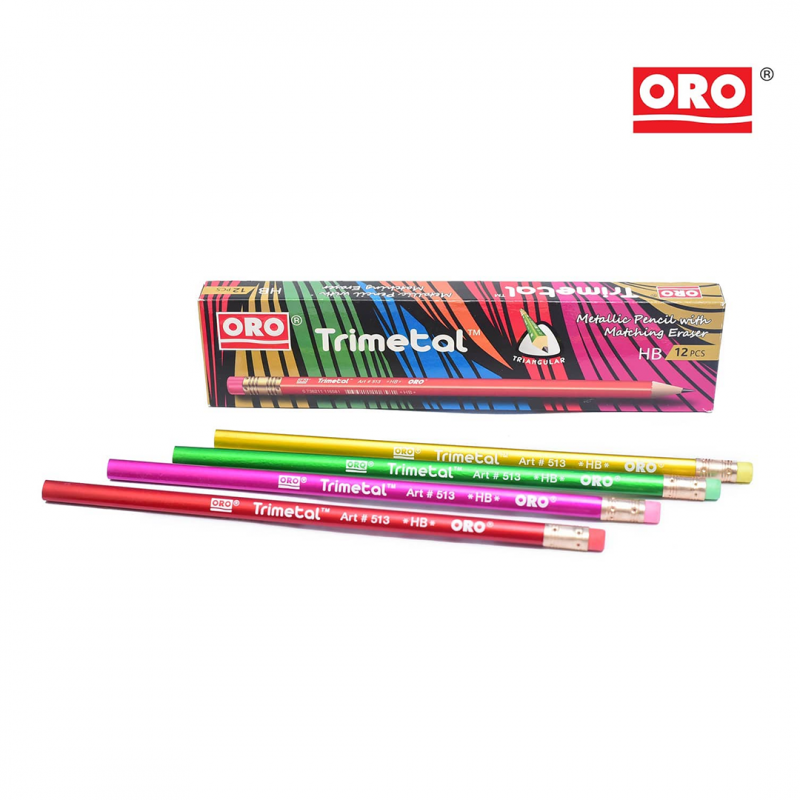 Oro Trimetal Lead Pencils Pack of 12