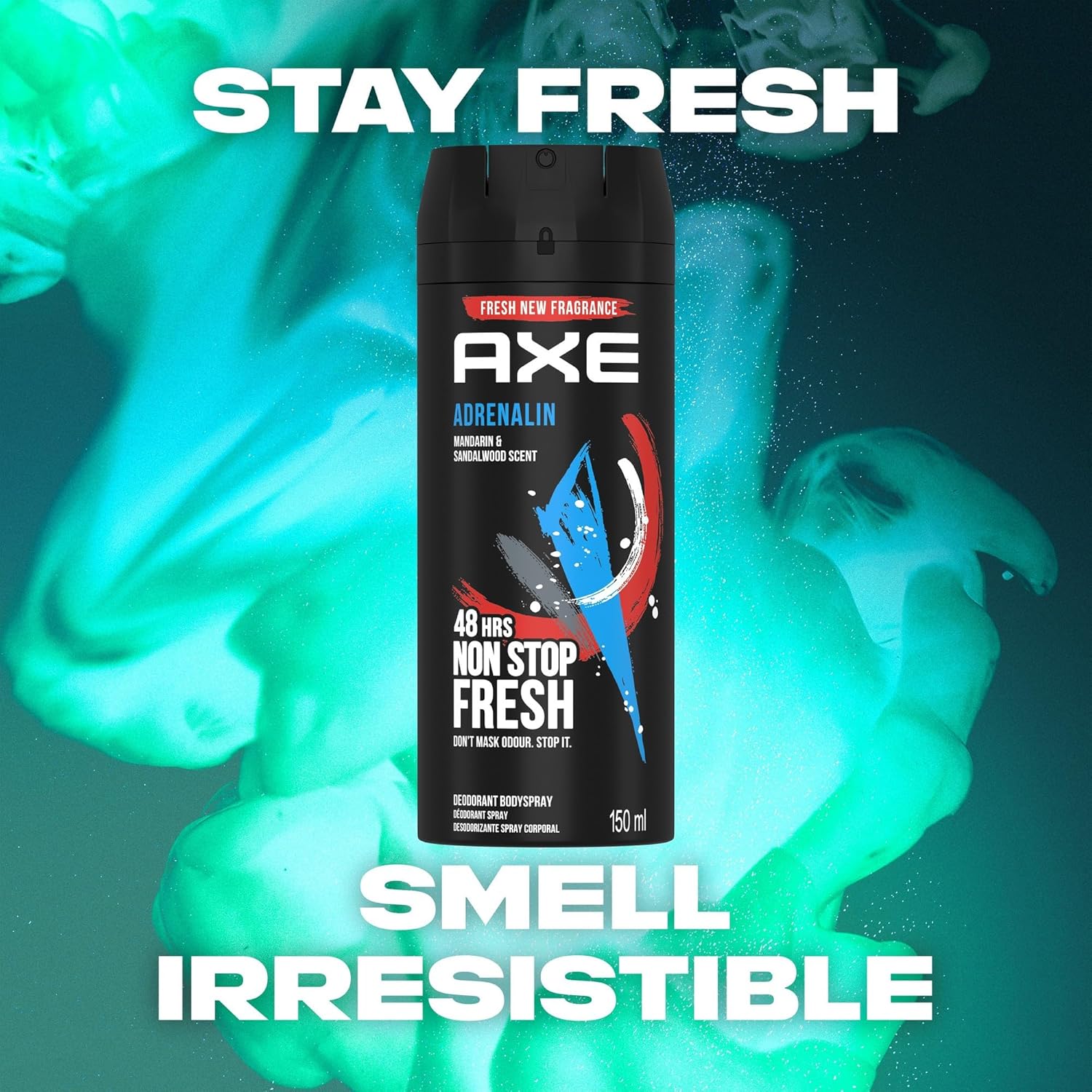 AXE Adrenalin Deodorant Body Spray – 48H Fresh -150 ML-