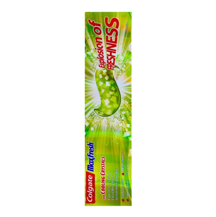 Colgate MaxFresh Green Gel Citrus Blast Toothpaste 125g+25g 20% Extra Free