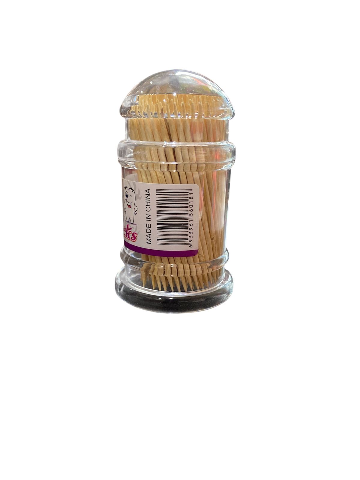 Bamboo Tooth Pick Jar
