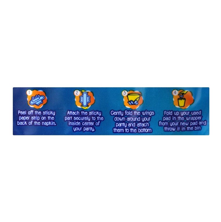 Butterfly Long Wide Size Ultra Napkins, XXL, 8-Pack