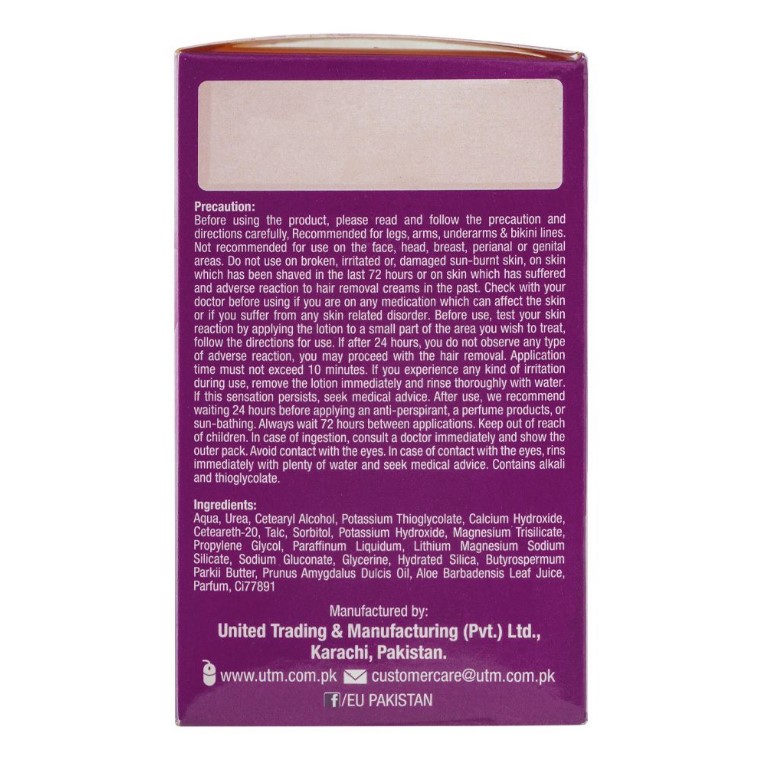 Eu Safe &amp; Smooth Normal Skin Hair Removal Lotion,60gm