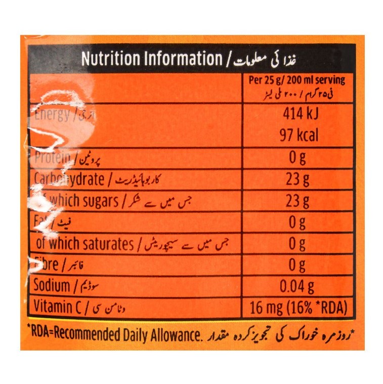 Tang Orange Pouch 375g