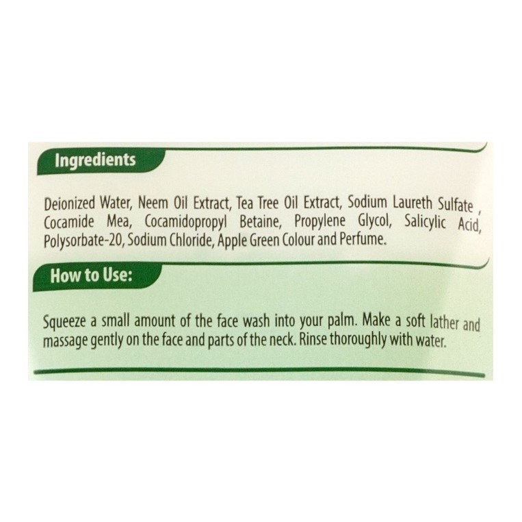 Golden Pearl Purifying Neem Face Wash, 75ml