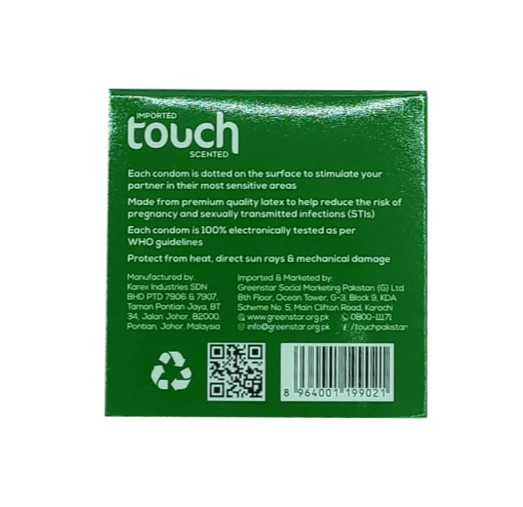 Touch Dotted Condoms - Pack of 3