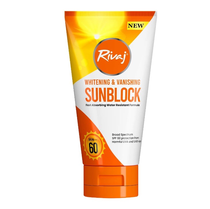 Rivaj Whitening &amp;amp;amp; Vanishing Sunblock, SPF-60, 100ml