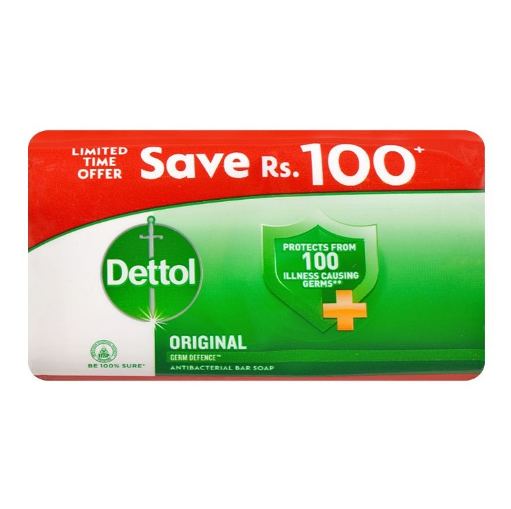 Dettol Antibacterial Soap Original Packet of 4 x 110g