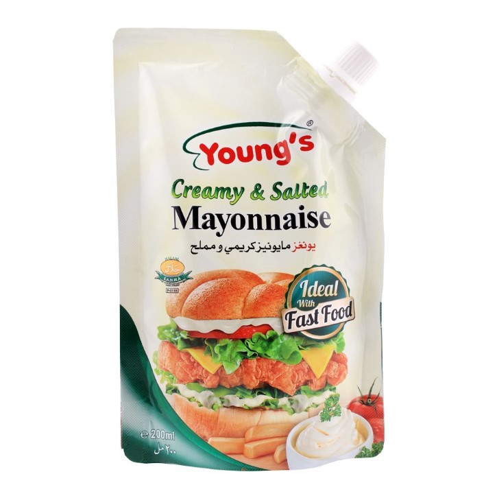 Young's Creamy &amp; Salted Mayonnaise, 200ml