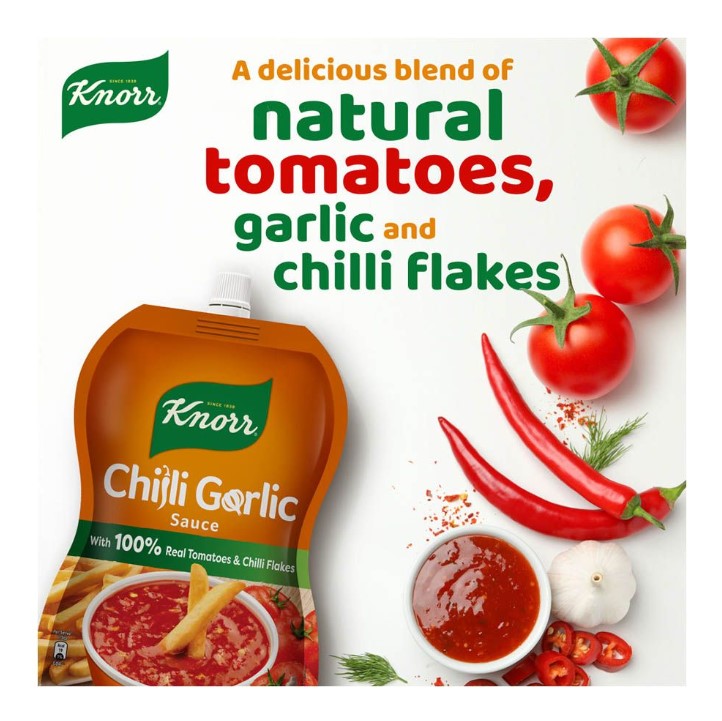 Knorr Chilli Garlic Sauce Pouch 190g