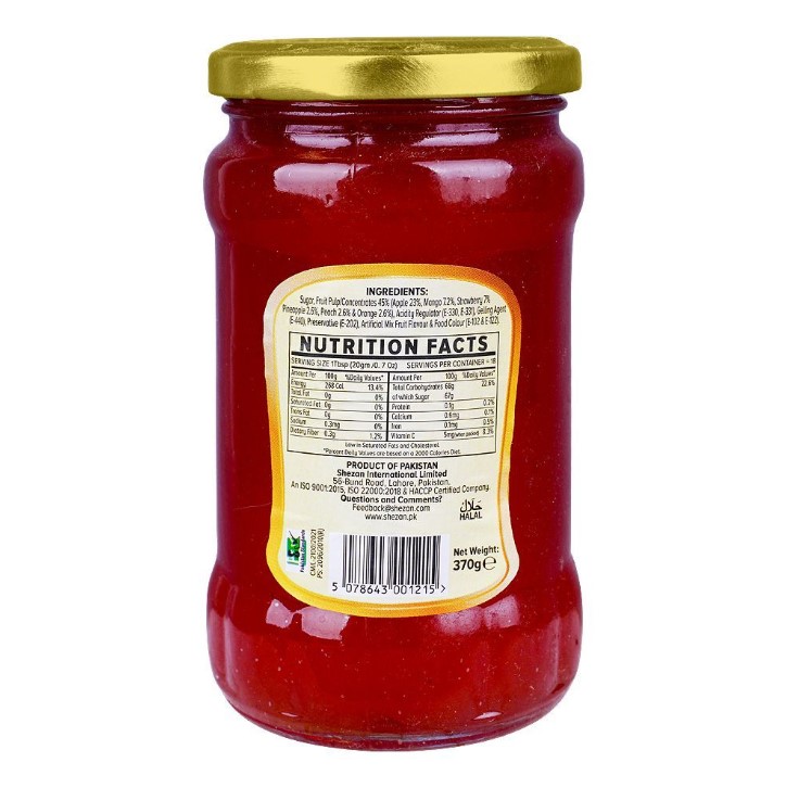 Shezan Mixed Fruit Jam, Jar, 370g