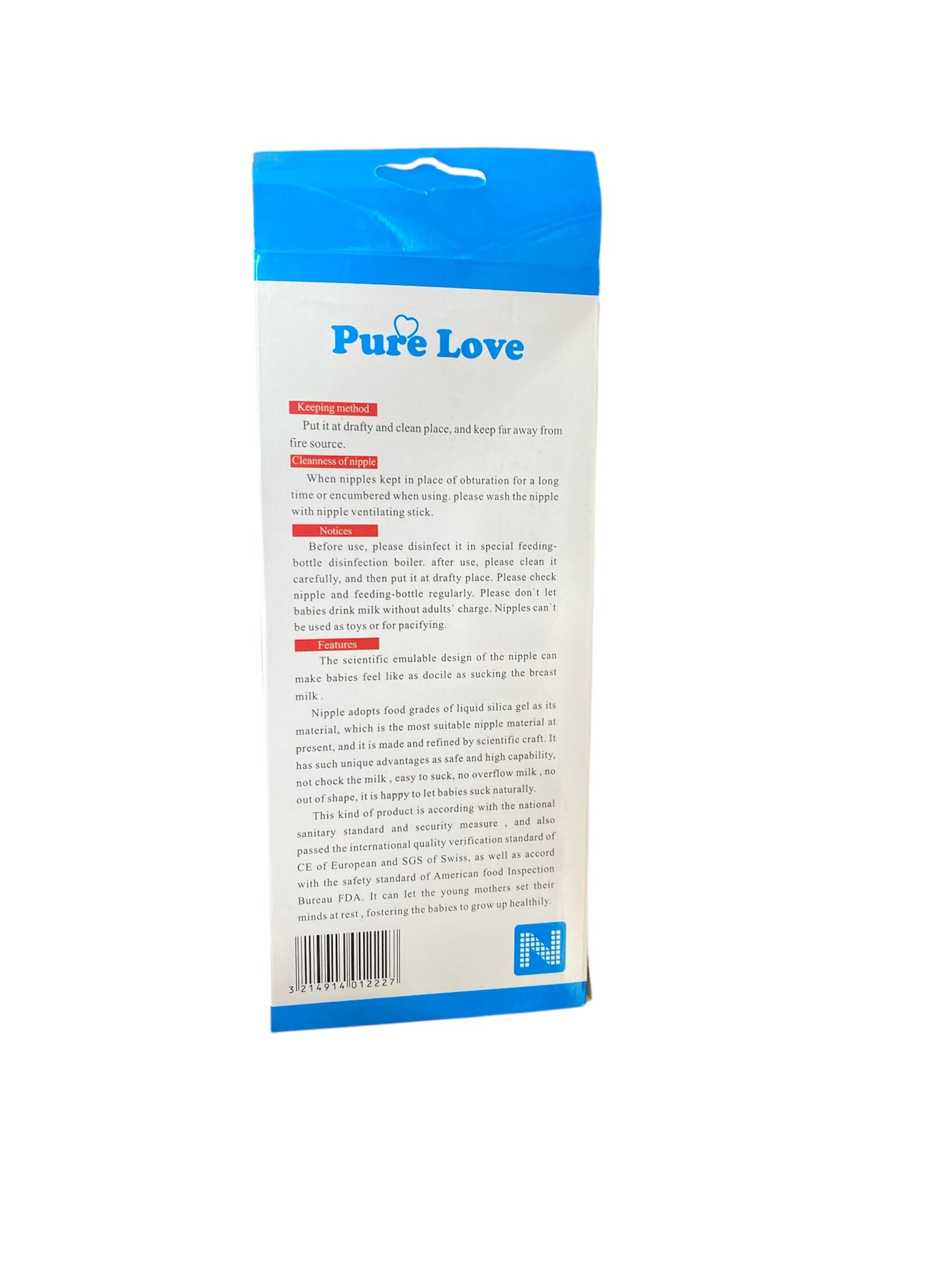 Pure Love Baby Feeding Bottle With Handle - Crystal 280ml/9oz