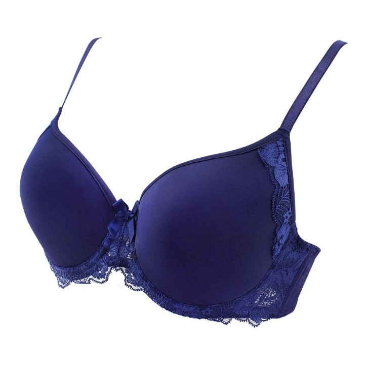 BLS Spacer Breathable Wired and Light Padded Bra, Blue, 180-208