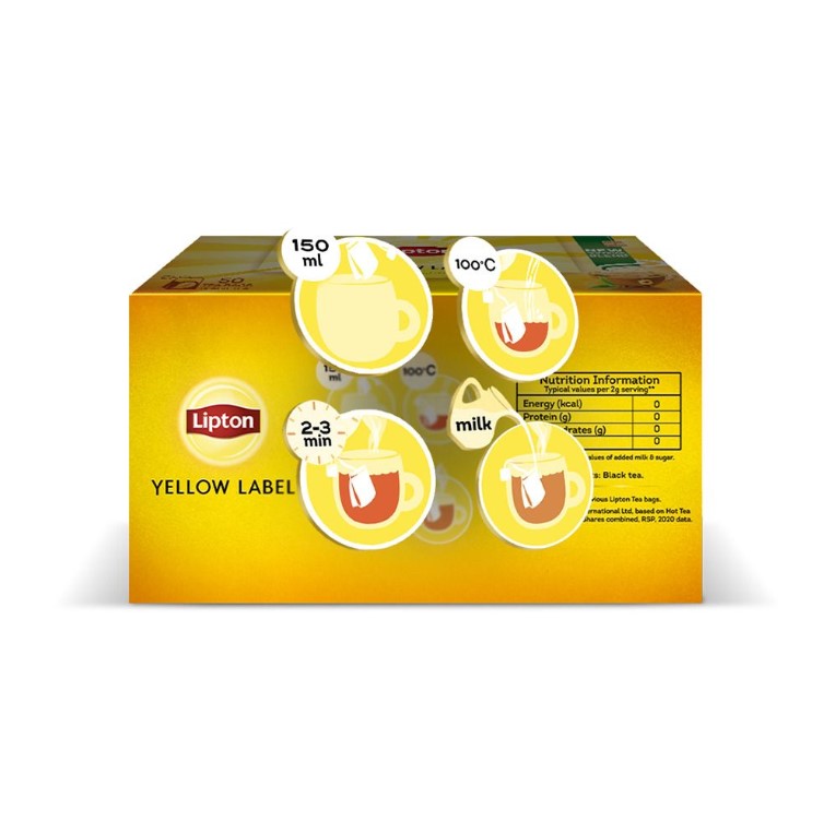 Lipton Yellow Label Black Tea 50 Bags