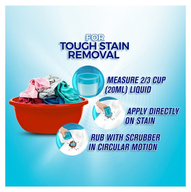 Surf Excel Liquid Detergent 3-In-1 Fabric Care, 500ml