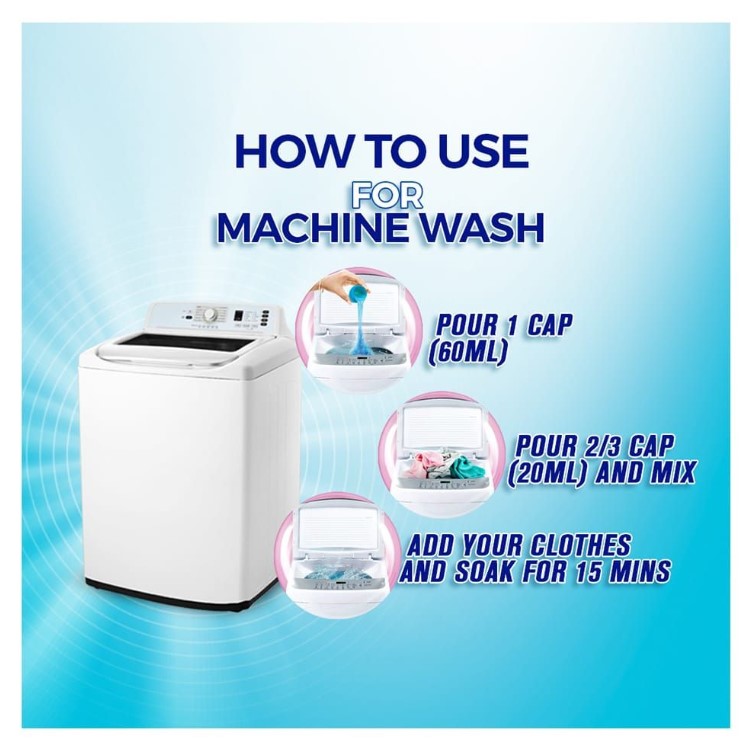 Surf Excel Liquid Detergent 3-In-1 Fabric Care, 500ml