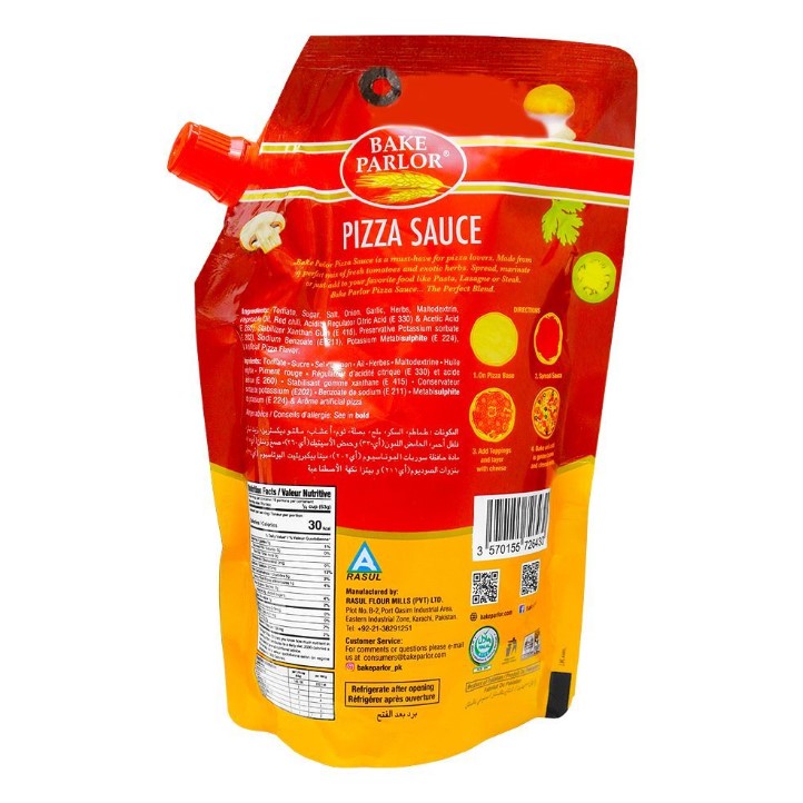 Bake Parlour Pizza Sauce Pouch, 400g