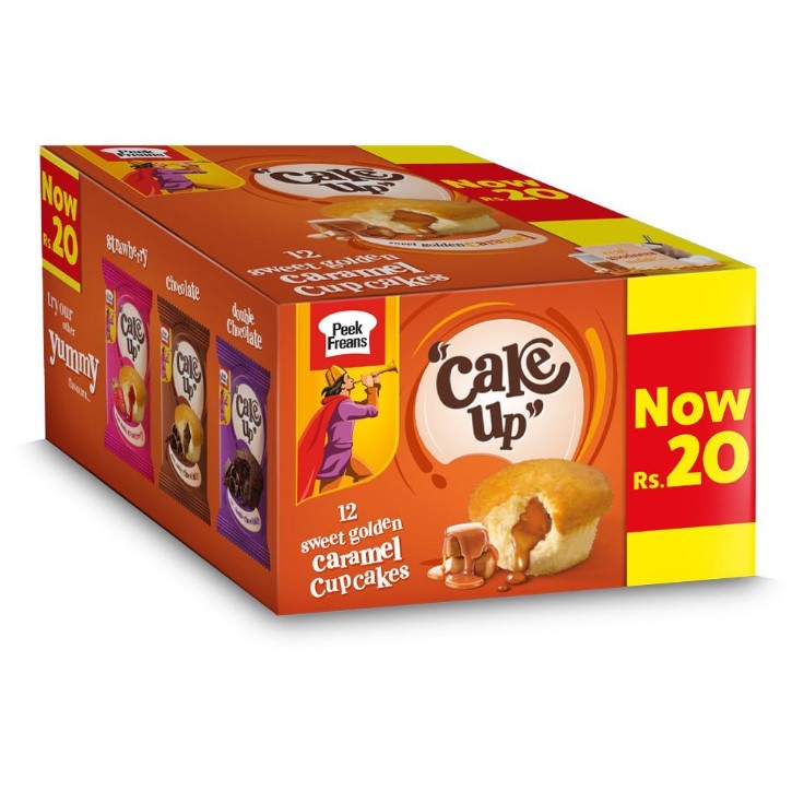 Peek Freans Cake Up Sweet Golden Caramel – 12 Pcs Box