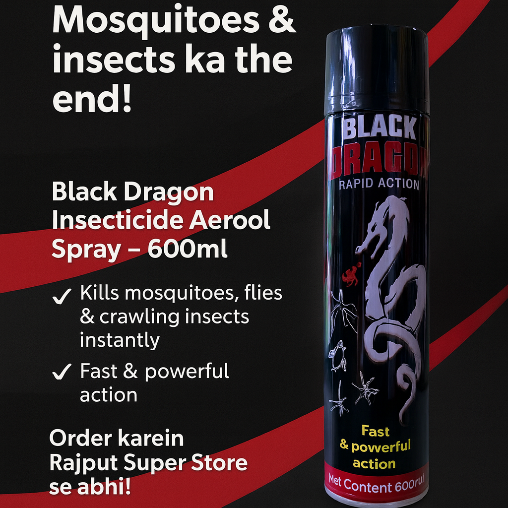 Black Dragon Insecticide Aerosol Spray – 600ml