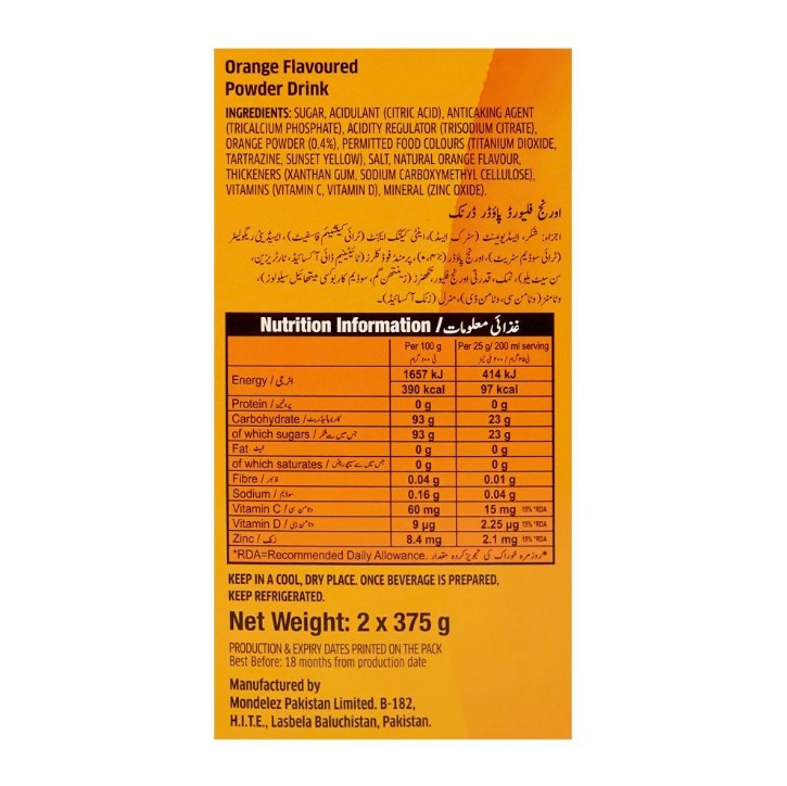 Tang Orange Back to School Promo Pack (Bottle + 2 Pouches)