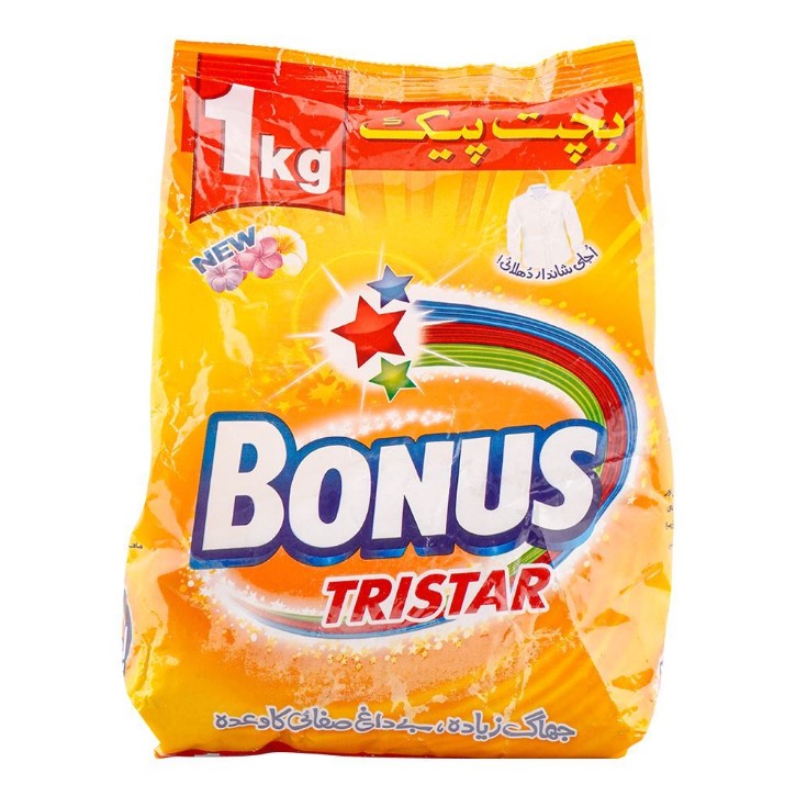 Bonus Tri Star Detergent Powder – 1000g