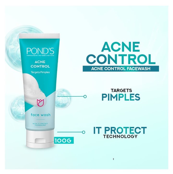 Ponds Acne Control Targets Pimples Face Wash – 100g