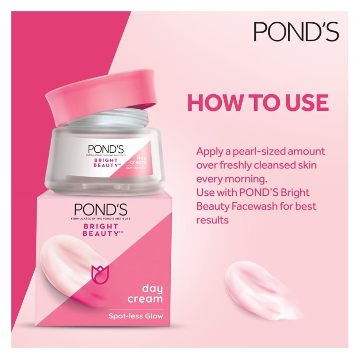 Pond's Bright Beauty Anti-Spot Serum Day Cream with Niacinamide &amp; Vitamin B3 – 50g