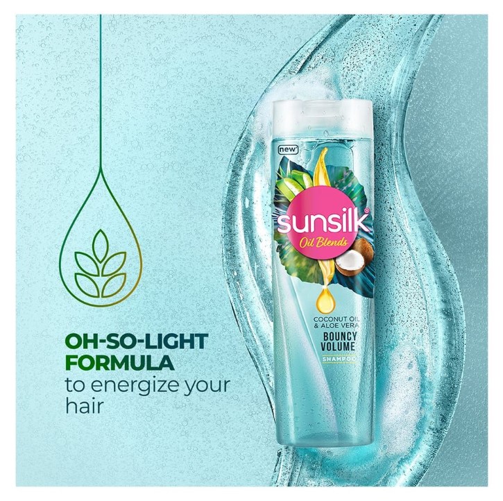 Sunsilk Coconut Oil &amp; Aloe Vera Bouncy Volume Shampoo – 380ml