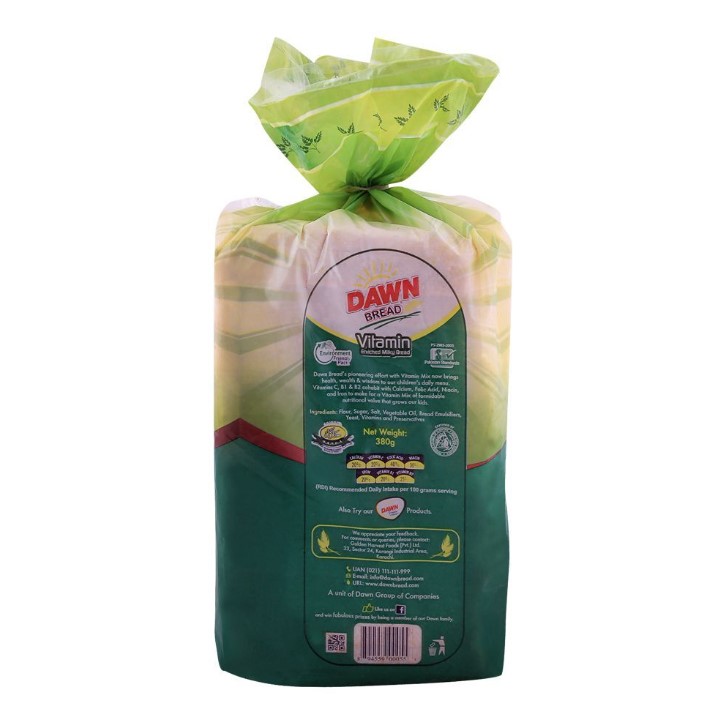 Dawn Milky Bread Regular Vitamin Enriched Pack – 340g