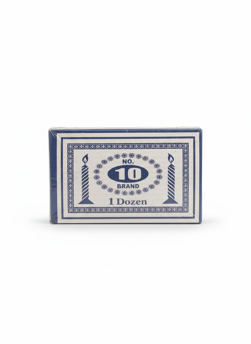 No. 10 Brand Candles – 1 Dozen Box
