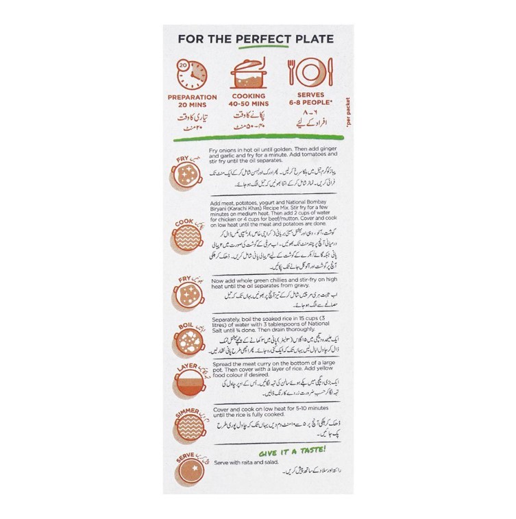 National Bombay Biryani Recipe Mix – Double Pack