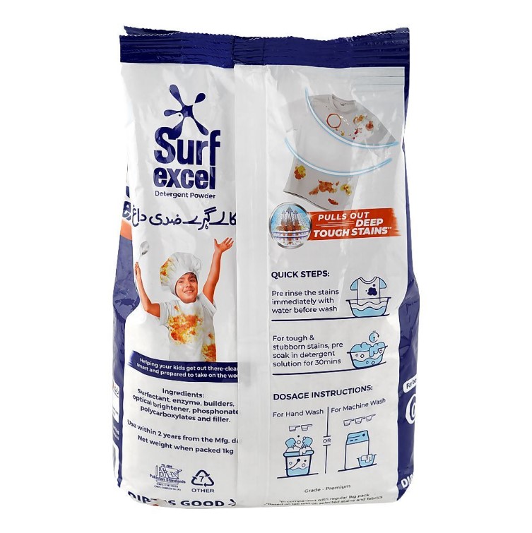 Surf Excel With Deep Action Technology - 1kg Rs50 off