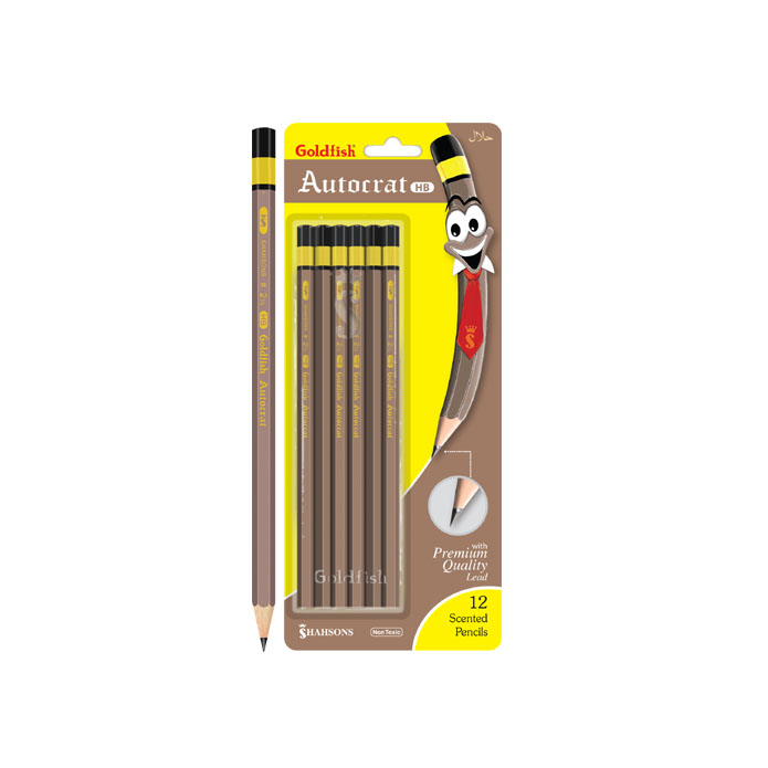 Goldfish Brown Autocrat HB Pencils – Pack of 12