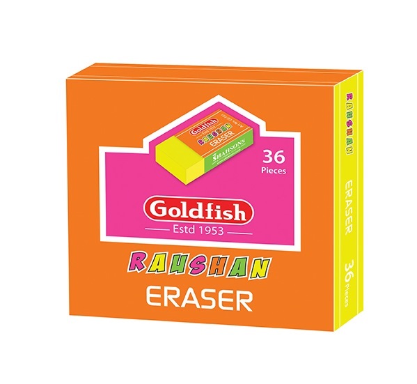 Goldfish GE-F01 Raushan Eraser – Jar Pack (36 Pcs)