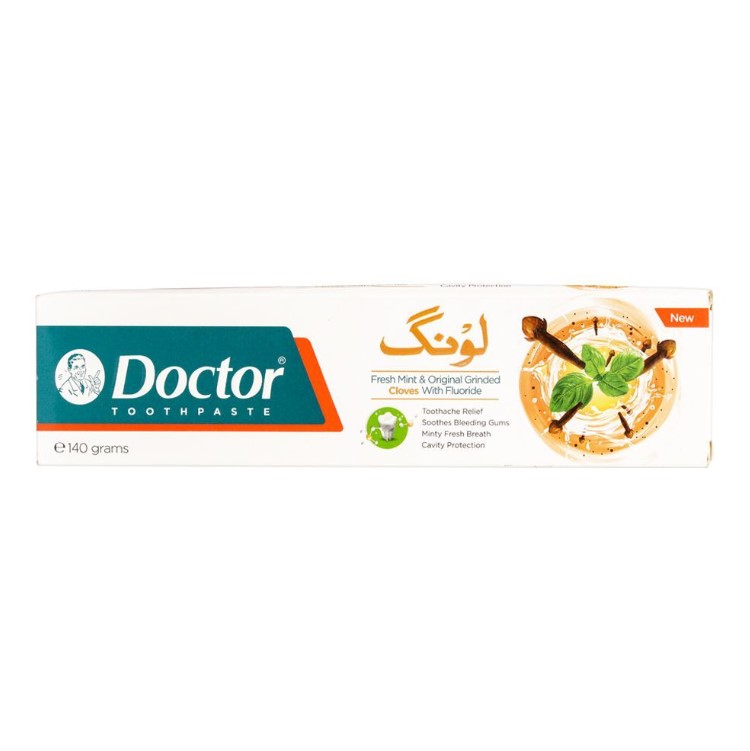 Doctor Fresh Mint &amp; Original Grinded Cloves Fluoride Toothpaste, 140g