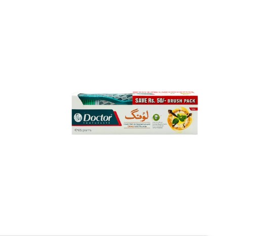 Doctor Fresh Mint &amp; Clove Fluoride Toothpaste With Brush 140g